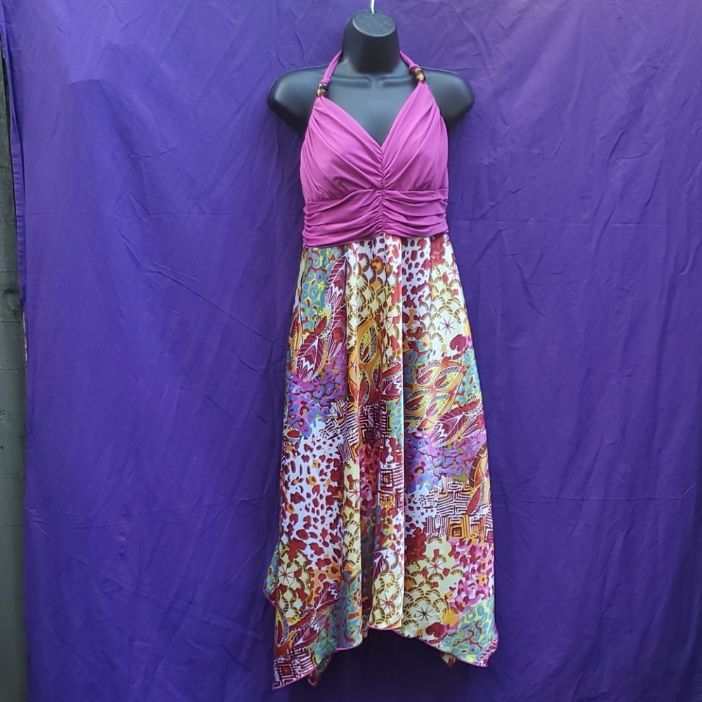 New never worn Halter Handkerchief Bottom Dress